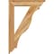 Ekena Millwork Funston Traditional Rough Sawn Bracket w/ Offset Brace, Western Red Cedar, 6"W x 26"D x 38"H BKT0604X26X38FST01RWR - alternate 4